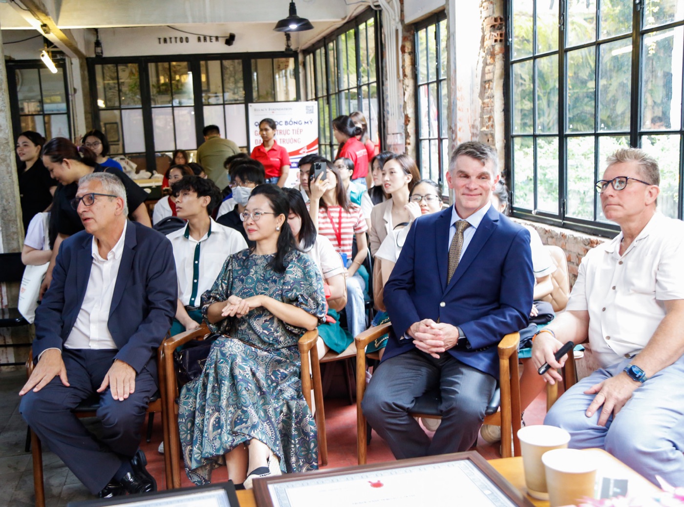 Học sinh dự buổi gặp đại diện đại học Mỹ tại Ellacy